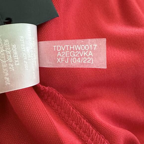 Tommy Hilfiger Floral Chiffon Mini Dress in Samba Red, Size 6 - Picture 11 of 11